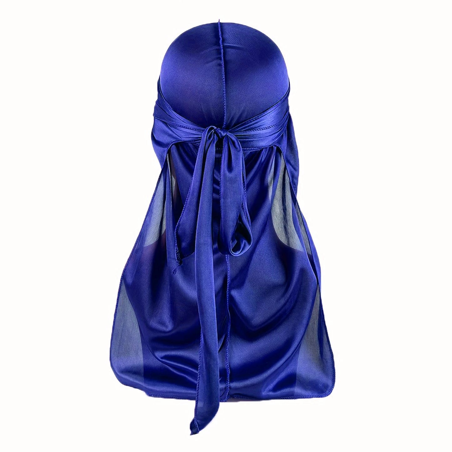 Men's Silk Durag Bonnet Bandana Silky Du Rag Doo Rag Long Tail Waves Cap