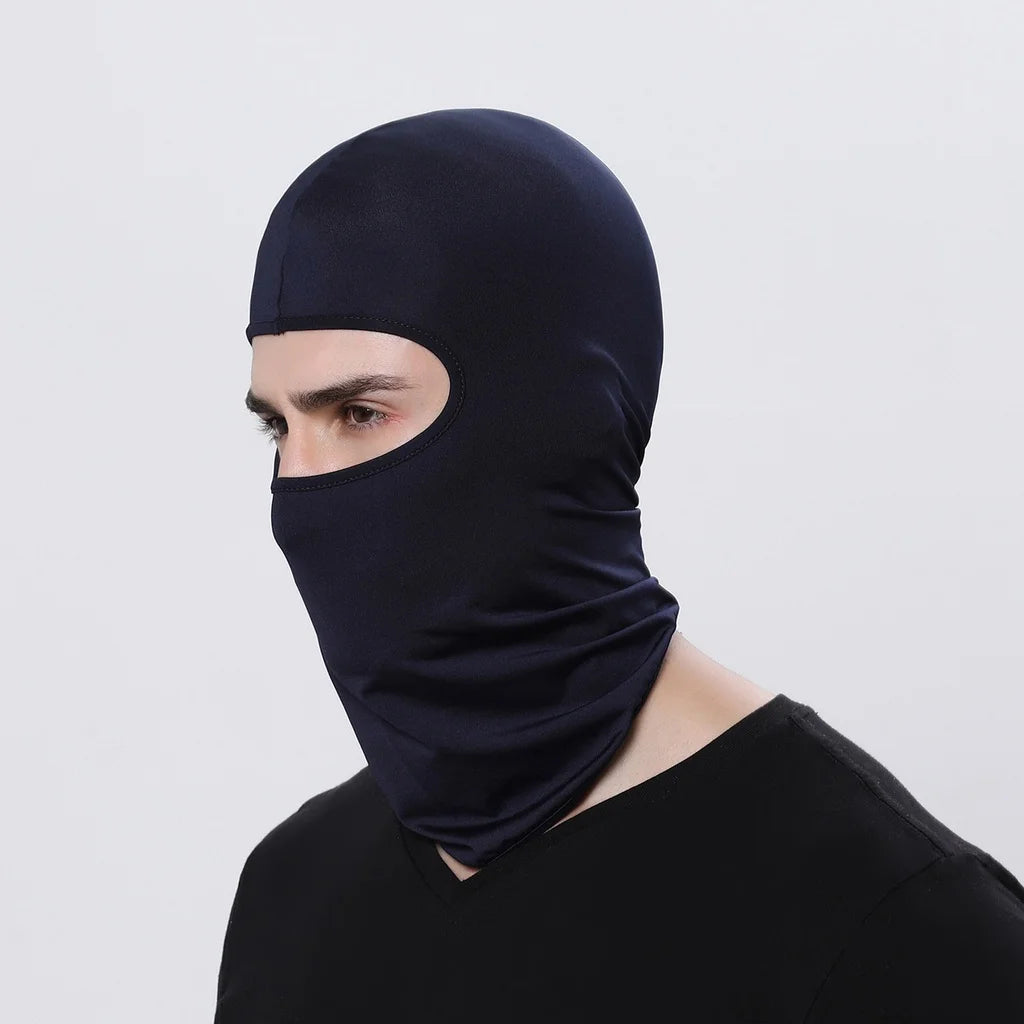 Musion Full Face Mask Black Ghosts Print Balaclava With Skull Printed For Cosplay Party Motorcycle Bike Cycling Hiking Outdoor