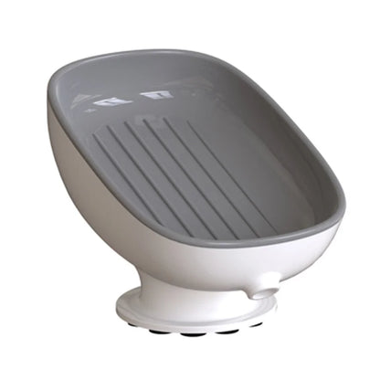 Super Suction Cup Dish Self Draining Kitchen Sponge Container Bathroom Holder Soap Box Drain