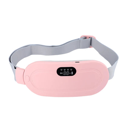 Electric Menstrual Period Cramp Massager Heating Pad Belt for Female Waist Abdominal Warm Palace Belt Massage Device Vibration