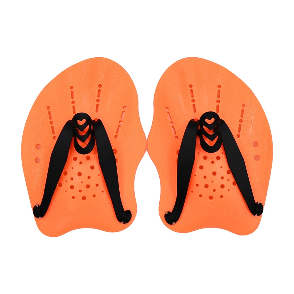 Swimming Training Hands Flippers Swim paddles, Swimming Training Freestyle Swimming Frog Paddles With Adjustable Silicone Straps