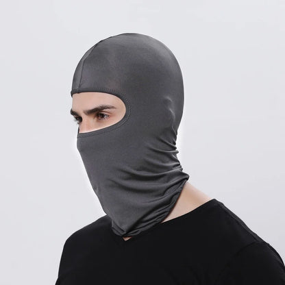 Musion Full Face Mask Black Ghosts Print Balaclava With Skull Printed For Cosplay Party Motorcycle Bike Cycling Hiking Outdoor