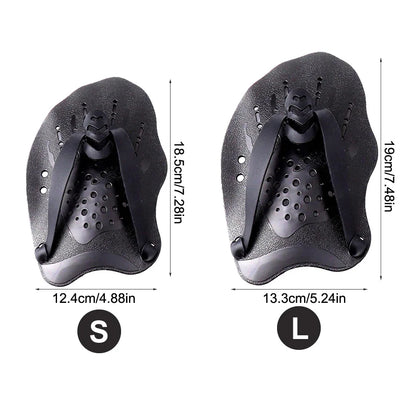 Swimming Training Hands Flippers Swim paddles, Swimming Training Freestyle Swimming Frog Paddles With Adjustable Silicone Straps